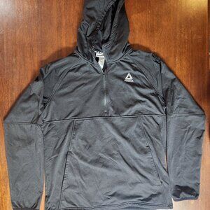 Black Reebok Hooded Sweatshirt, Size Large